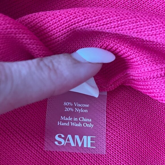 Hot Pink Ruffle Hem Mini Dress - Picture 6 of 6